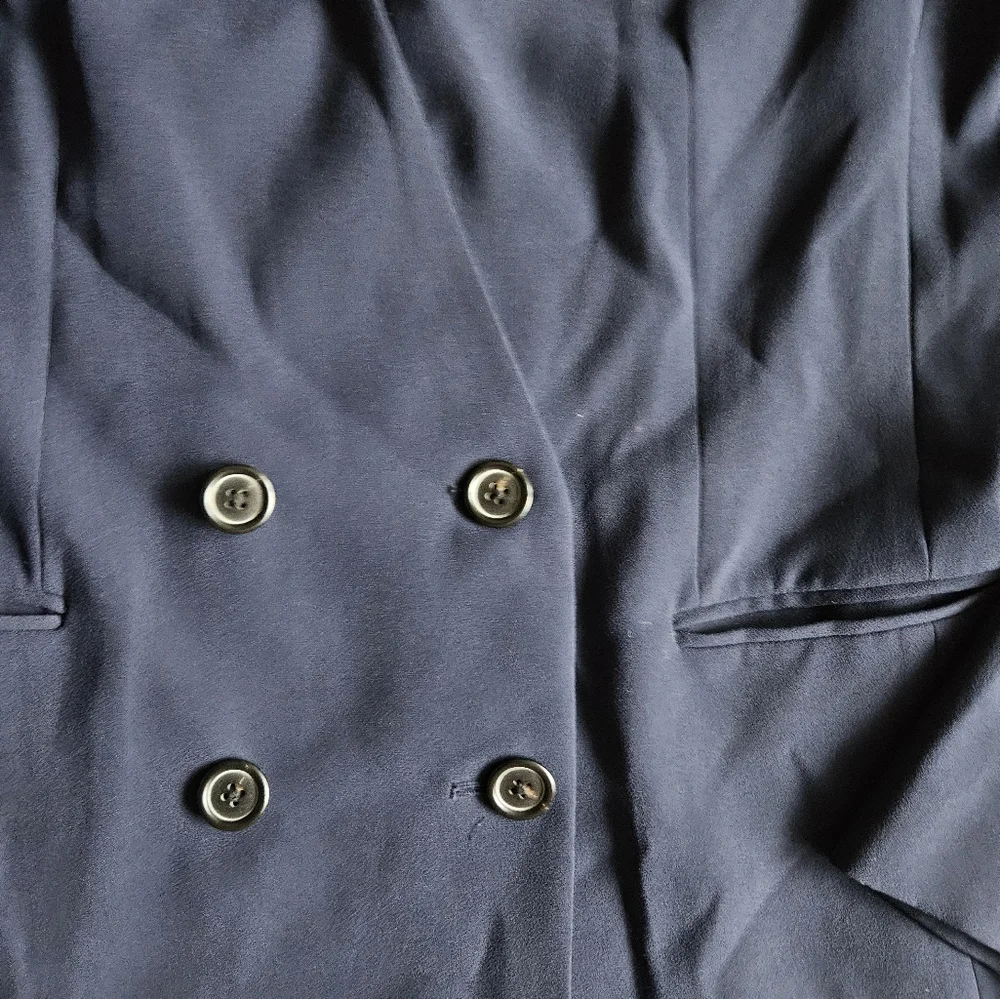 Navy J‎ Crew Double Breasted Blazer Size 12
